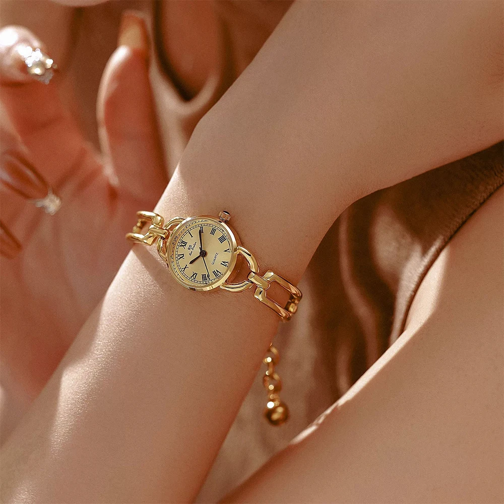 BS Bee Sister Роскошные винтажные часы для женщин Элегантные модные повседневные женские часы с круглым циферблатом Водонепроницаемые кварцевые женские часы