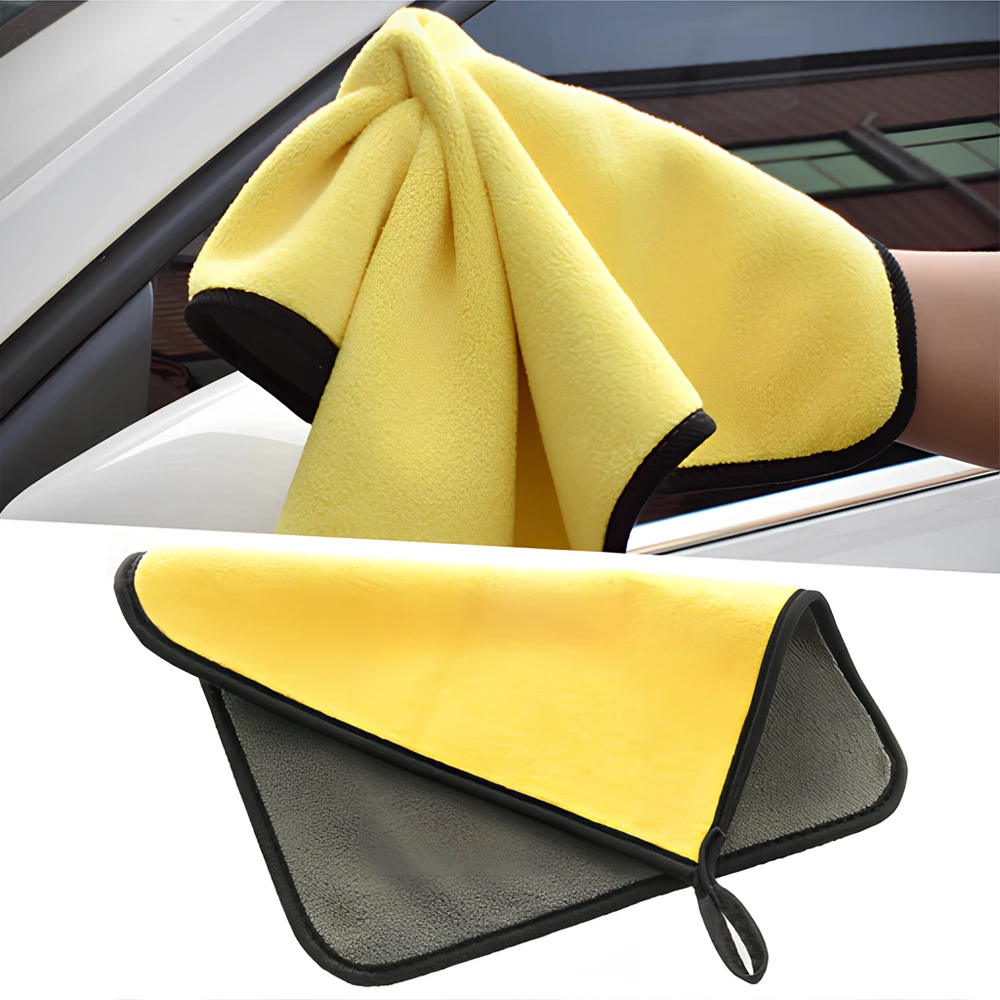 Auto Care Wash Tools 500gsm Polishes Paint Cleaner Thick Plush Microfiber Car Cleaning Microfibre Wax Polishing Detailing Towels