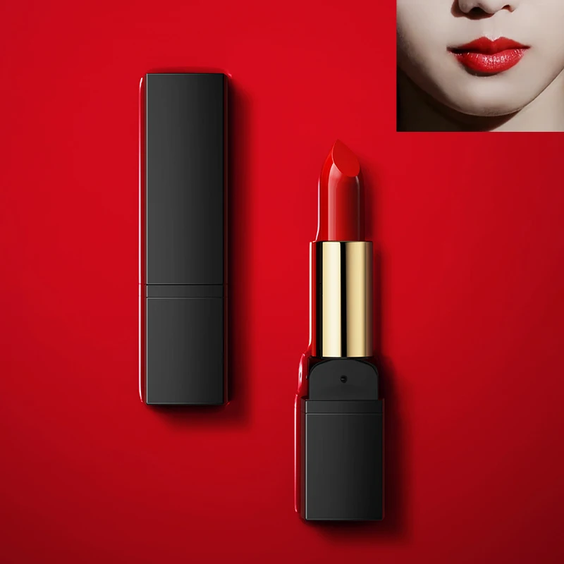 Różowa czerwona aksamitna szminka bez blaknięcia perłowa wodoodporna codzienna kosmetyki temperamentu szminka walentynki długotrwały kolor ust