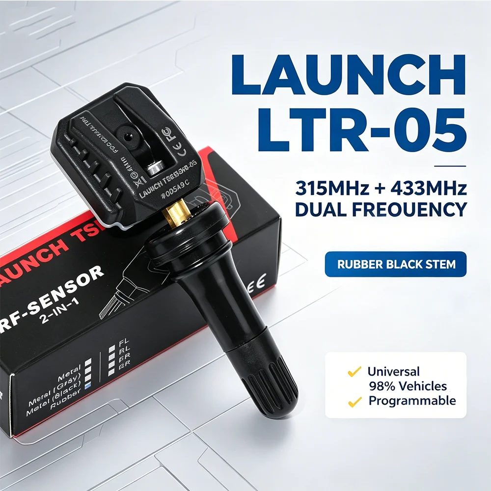 

Датчик TPMS LAUNCH LTR-05 315/433 МГц, двухчастотный, универсальный, программируемый, для системы контроля давления в шинах, замена для автомобилей и внедорожников