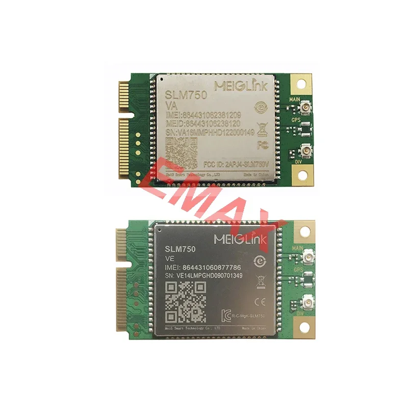 

Модуль MeiGlink Smart SLM750 SLM750-VA SLM750-VE MINI PCIE LTE Cat4 для Северной Америки LTE FDD B2/4/5/12/13/17/18/25/26