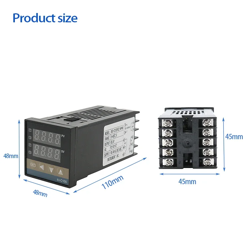REX- C100 Digital Intelligent Temperature Controller K/Universal Input SSR/Relay Output Thermostat 110V To 240V Work Voltage