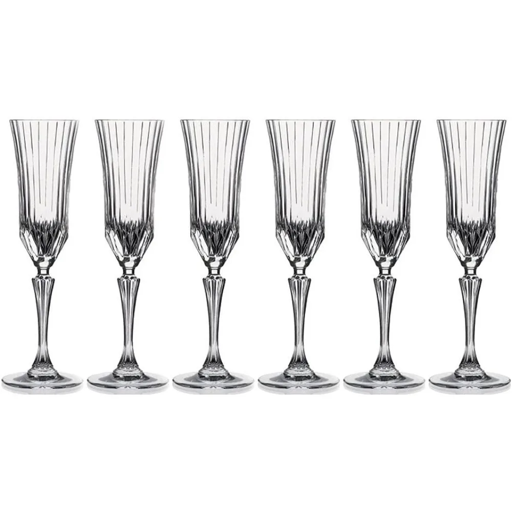 

Элегантный набор хрустальных бокалов для шампанского для праздника