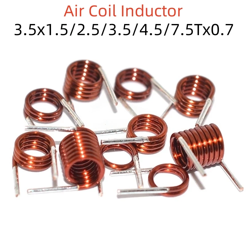 50pcs Air Coil 3.5 * 1.5/2 5/3.5/4.5/7 Diameter Fm Remote Control Coil Inductance