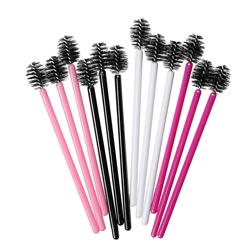 50Pcs Small Disposable Micro Spoolie Brushes for Eye Lash Eyebrow Brushes Eyes Care Makeup Brushes Mascara Wands Applicator