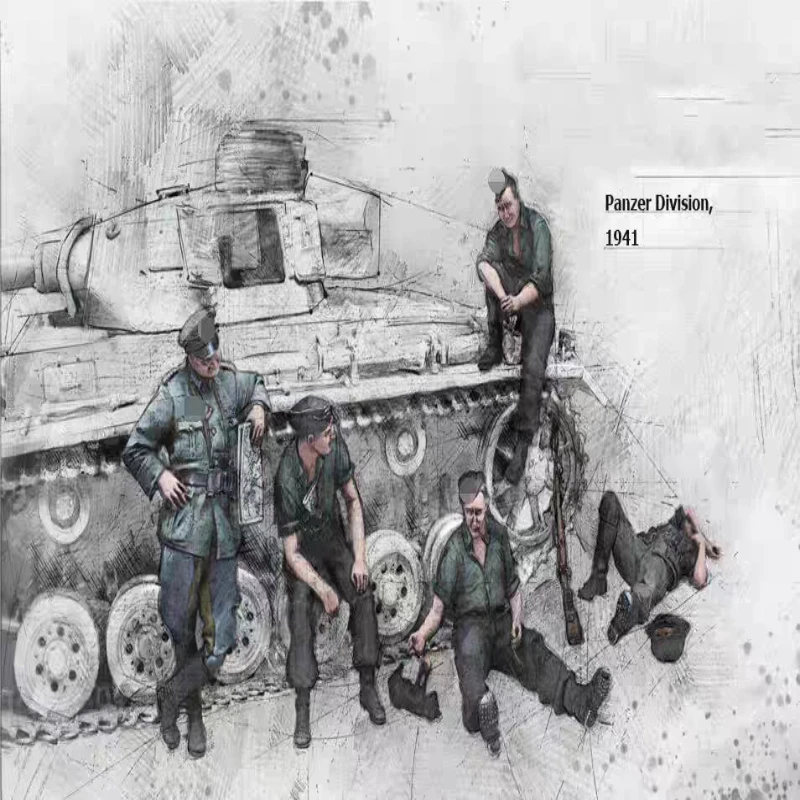 Far East Front 1/35 Scale Die Cast Resin Model, GK, Rest Member Group, Needs To Be Assembled, Unpainted