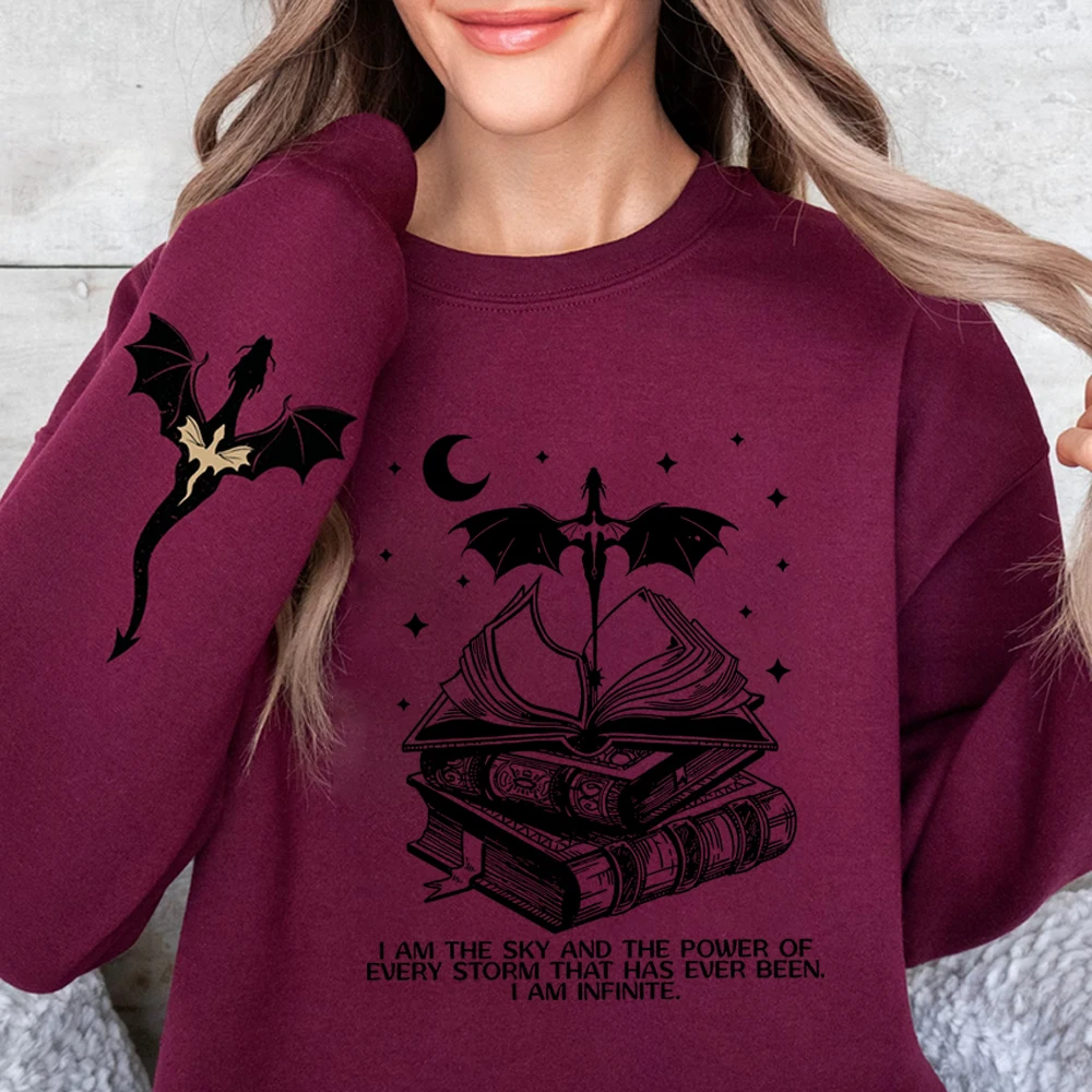 Basgiath War College Double-side Sweatshirt Fourth Wing Sweater Fly or Die Shirt Bookish Shirts Unisex Long Sleeve Sweatshirts