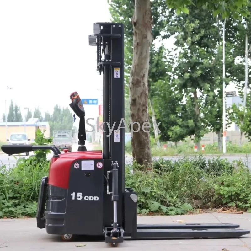 High Configuration 2.0 Ton Wide Leg Electric Hydraulic Stacker Customized CE ISO Certified For Warehouse Cargo Handling Fob