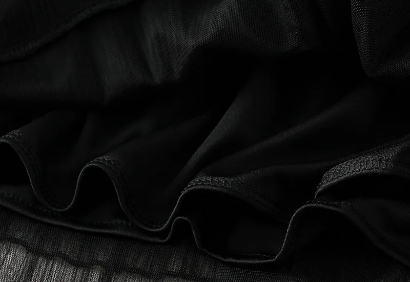 New Summer Korean Mesh Half Body MIDI Skirt Spring and Autumn Super Fairy Layered Cake Skirt Women's Knee Long Beach Skirt