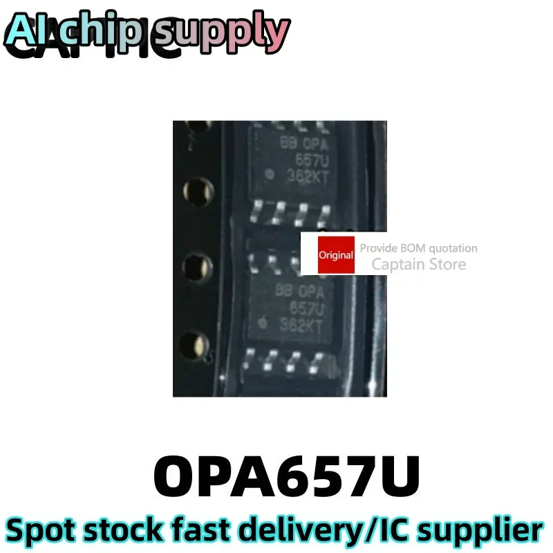 5PCS OPA657U OPA657 SOP8 packaged operational amplifier chip