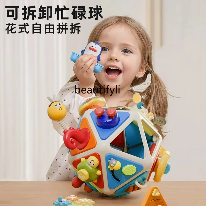 Children's steering wheel toy co-pilot simulation car baby stroller male gift