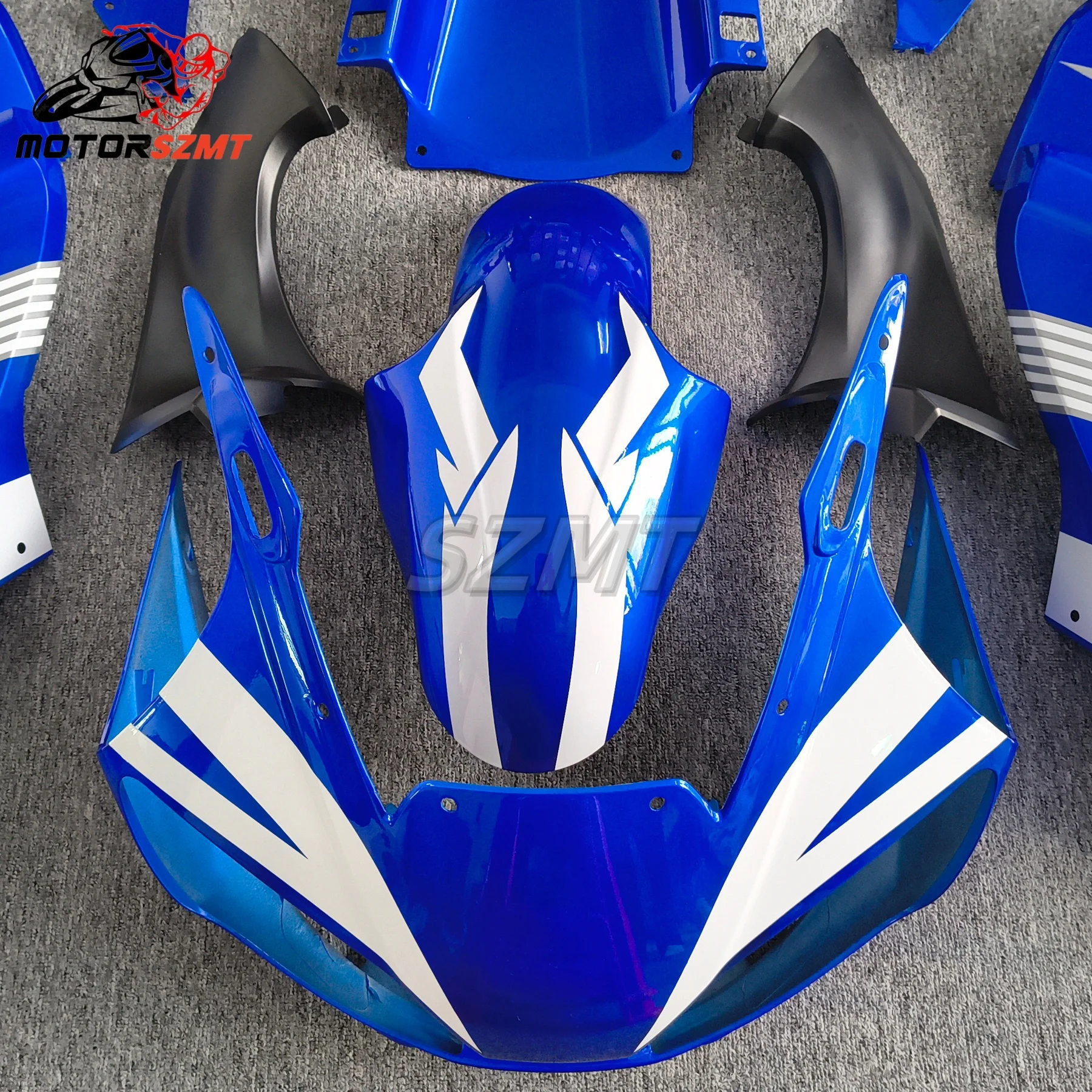 New ABS Motorcycle Fairings Kit Fit For YAMAHA YZFR6 1998 1999 2000 2001 2002 YZF R6 98 99 01 02 Bright Blue White Bodywork