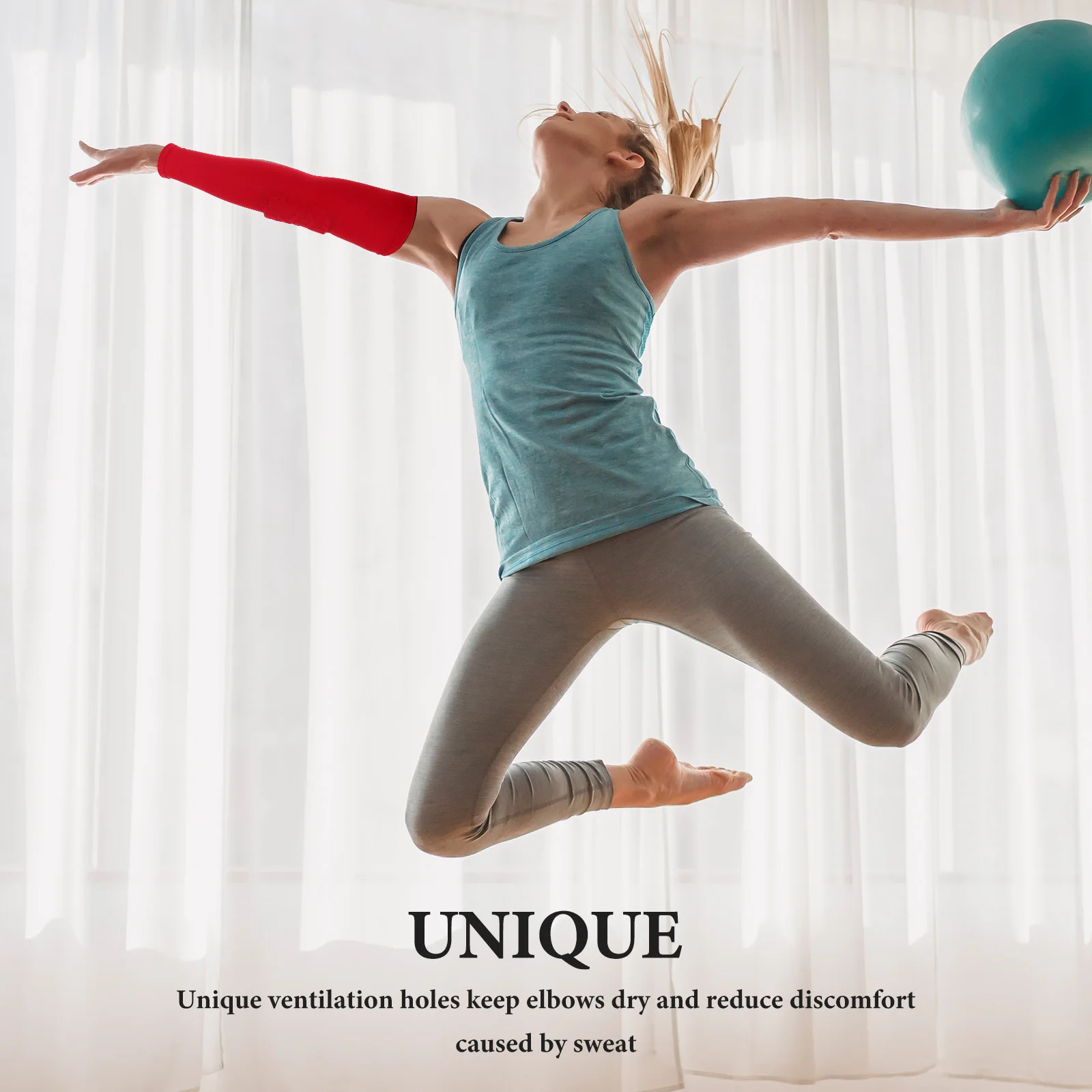 العسل تنفس المضادة للتصادم الكوع كم الرجال النساء الرياضة الذراع حامي كرة السلة الكرة الطائرة الدراجات اللياقة البدنية منصات #5