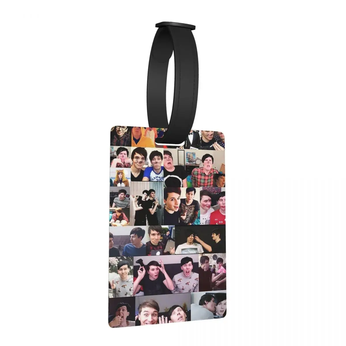 

Дэн и Фил! Багажные бирки, аксессуары для чемодана, милый багаж, посадочная бирка, держатель этикетки, идентификационное имя, адрес