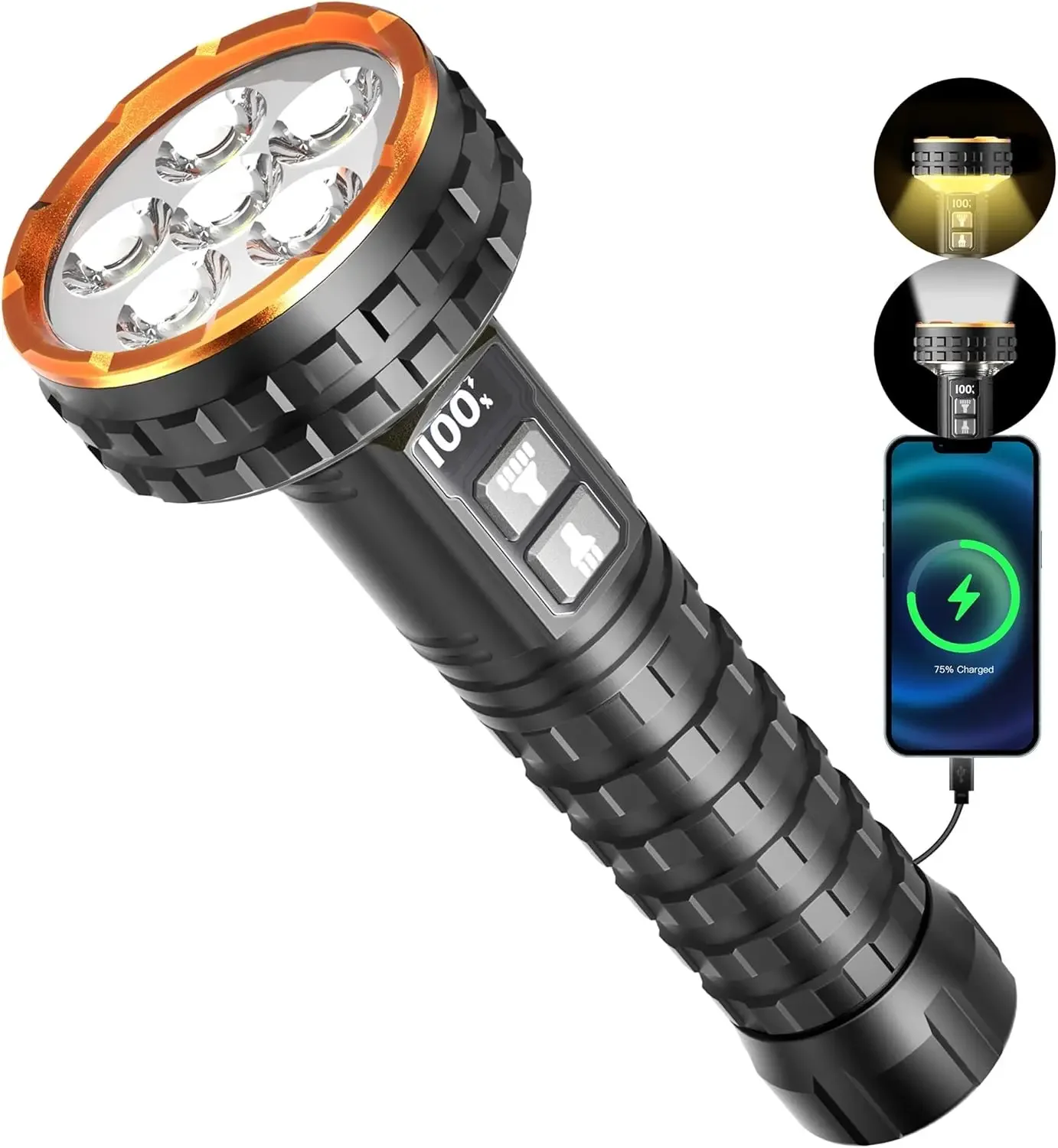 Mini Portable Outdoor Strong Light Flashlight Ultra Bright Long-Range Rechargeable Small Household Durable Led Light