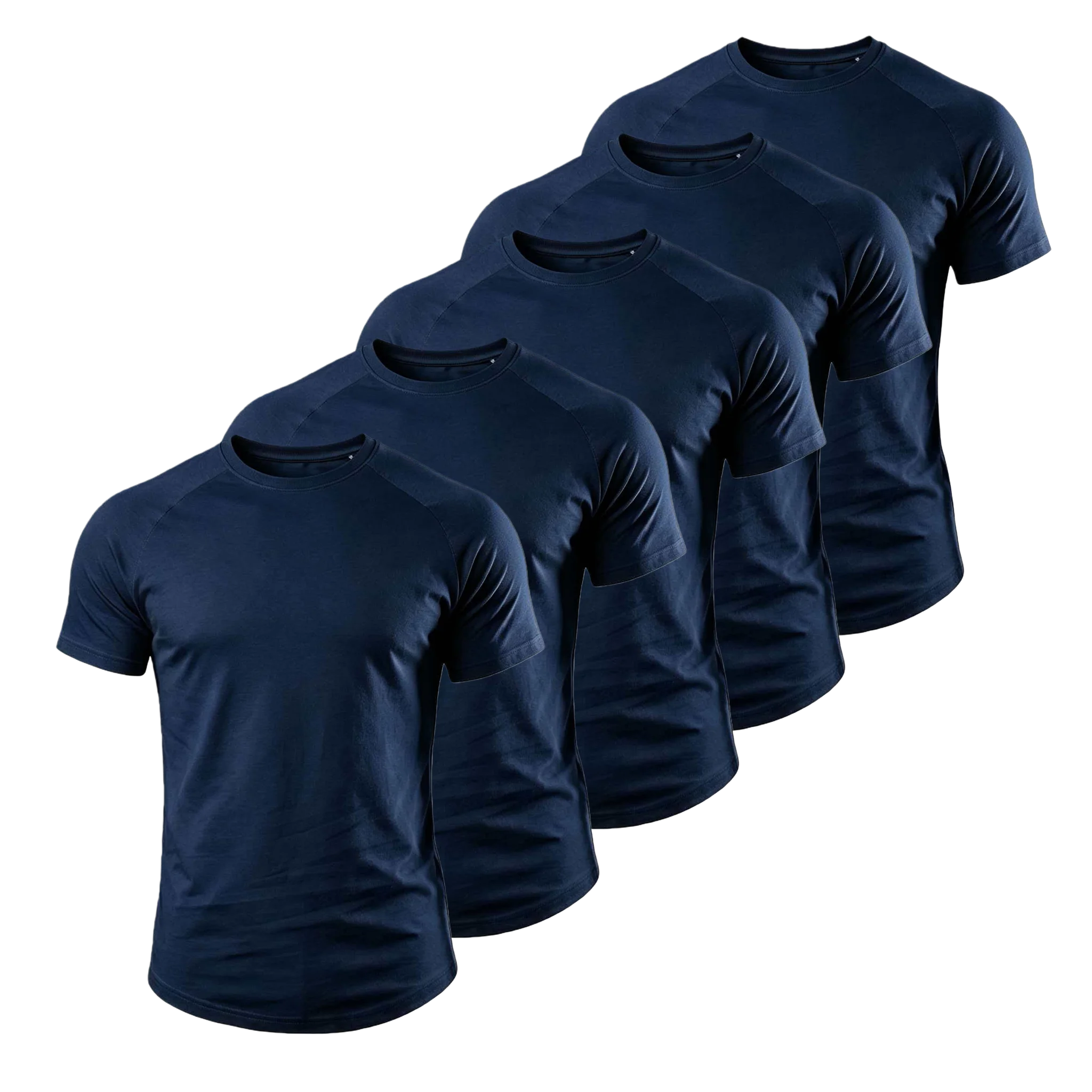 5er-Pack Herren Baumwoll-Spandex T-Shirts, hochelastische Sportoberteile, lässige Fitness-Workout-Shirts mit kurzen Ärmeln für den täglichen Gebrauch – Detail 12