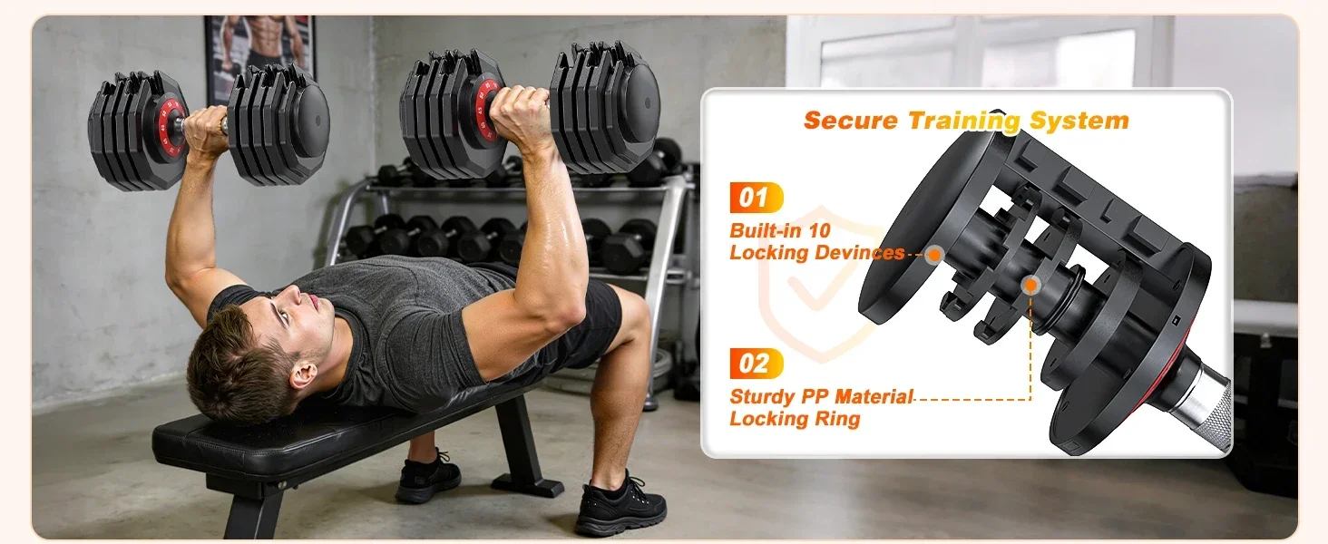 adjustable dumbbells set