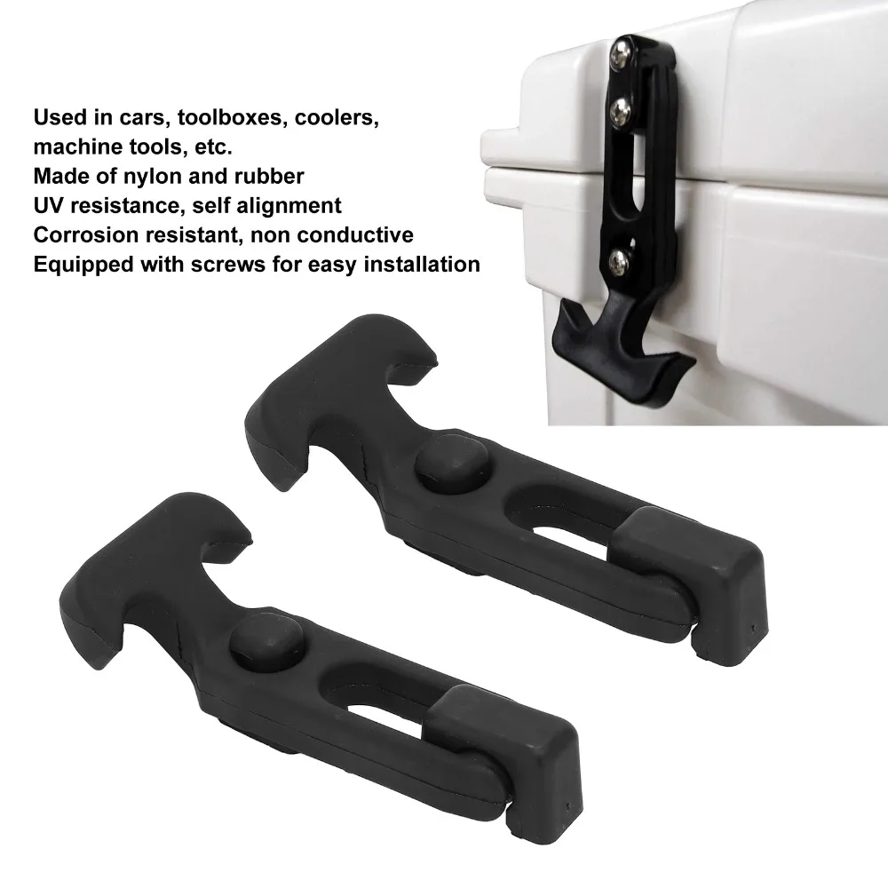 

2Pcs Hood Latch Rubber T Handle Hasp T-Handle With Screws Draw Latches Elastic Hasp Flexible Latch Toolbox Use
