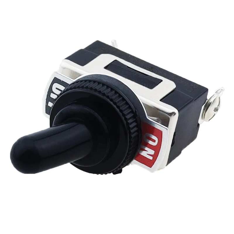 Miniature On Off Small SPST Toggle Switch Heavy Duty with Waterproof Cover 12V 6 A/250 VAC 10 A/125VAC