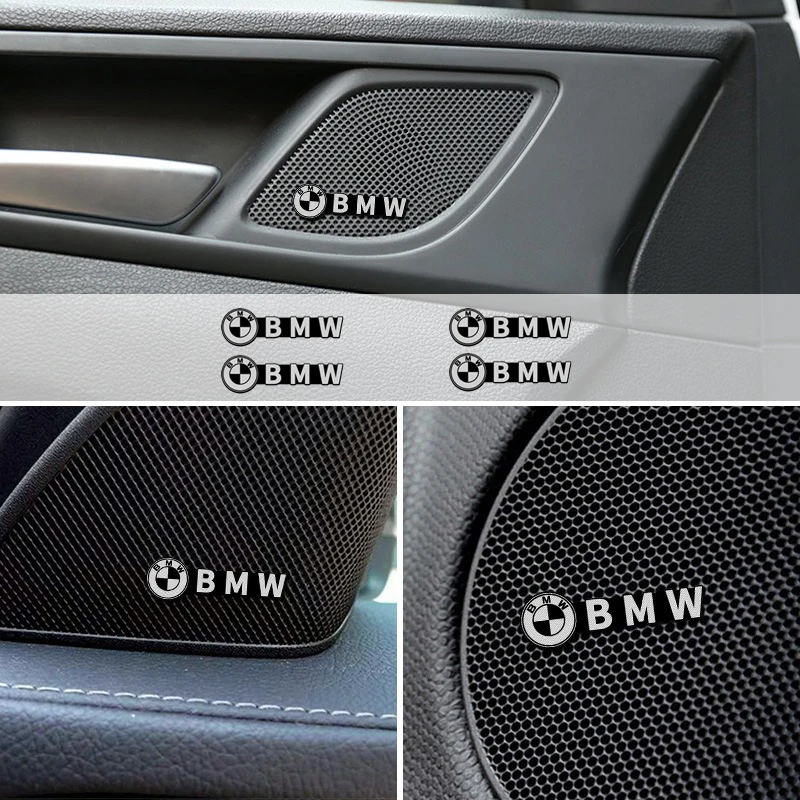 

4pcs Car Speaker Audio Stickers Badge Emblem Decal For BMW M E46 E90 E60 F30 G20 X1 X2 X3 X4 X5 X6 X7 Z4 i3 i4 i5 i7 M2 M3 F10