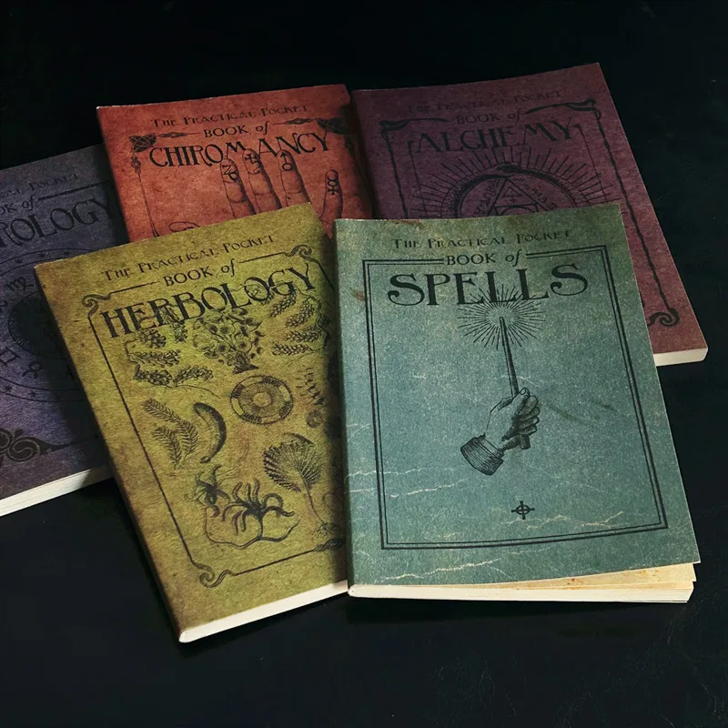 

Magic School Textbooks Hogwart Movie Peripherals Harries Potters Cosplay Props Book Charms Divination Course Manuals Party Gift