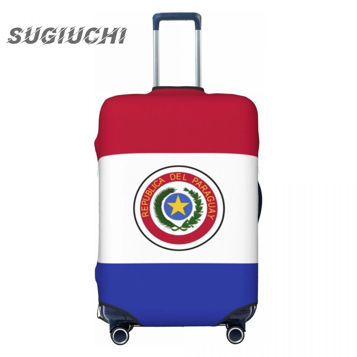 Paraguay Country Flag Luggage Cover Suitcase Travel Accessories Printed Elastic Dust Cover Bag Trolley Case Protective