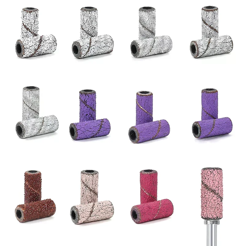 Bandes de ponçage pour Nail Art, outil de dissolvant de vernis Gel, accessoire pour Machine à ongles électrique, forets à ongles