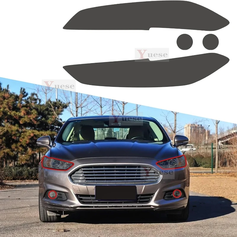 For Ford Fusion 2013-2016Car Anti-collision Headlight Mirror Film TPU Transparent Protective Original Stickers - view 3