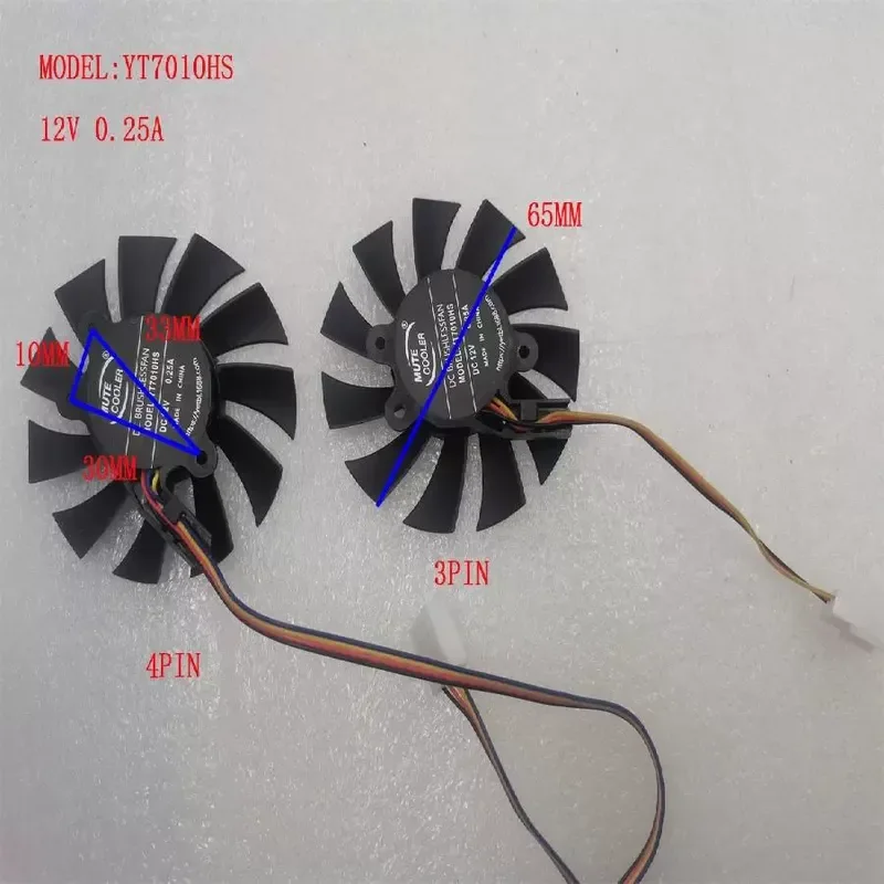 for JXF JXF7010BS12M 12V CPU Cooling Fan Compatible with Domestic Replacement Parts