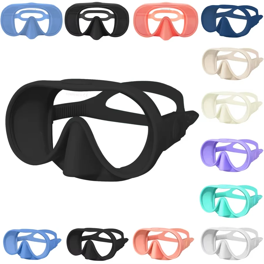 all-inclusive diving lens snorkeling mask silicone diving mask professional mask for men Free Diving Mask Breathing Glasses