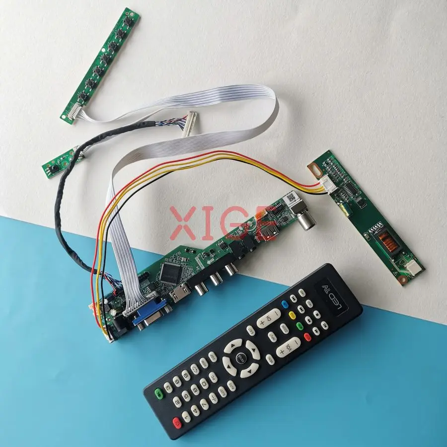 

Screen Drive Controller Board Fit LP141WP1 B141PW01 B141PW03 B141PW02 USB+AV+VGA+HDMI 30Pin LVDS 1440x900 1440*900 1CCFL Kit DIY