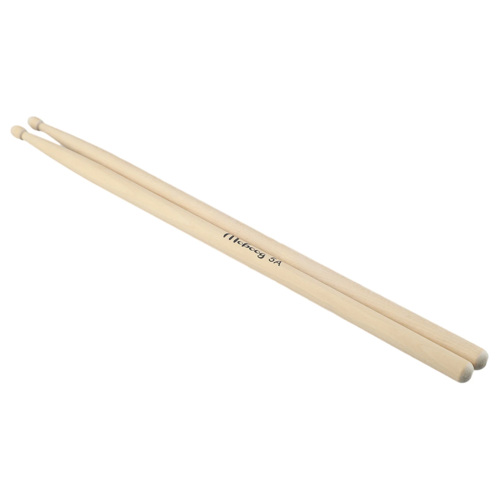5A Drumsticks Designed for Drum Sets and Practice Pads Using Resilient Wood Construction and Ergonomic Dimensions