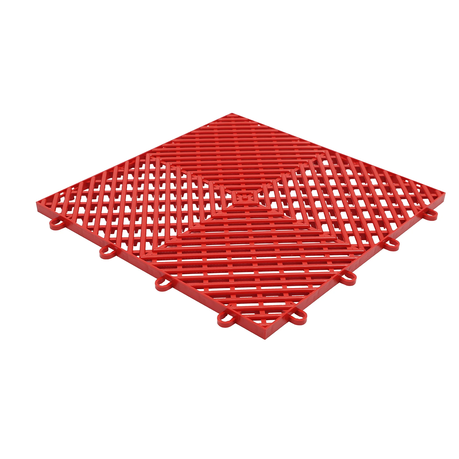 Tiles Interlocking 25PCS Red, Drainage Tiles 12x12x0.5 Inches, Deck Tiles Outdoor Floor Tiles, Outdoor Interlocking Tiles