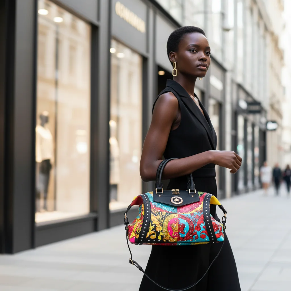 Ladysky Fashion Diamond Handbag Women Quality Ladies Shoulder Bag Large Capacity Female Bag with Metal Letter Trending Supplier