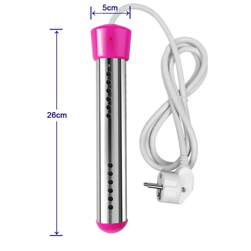 2500W Portable Immersion Water Heater Instant Heating Boiler Multi Plug  for Pool Coffee Travel Hot Water