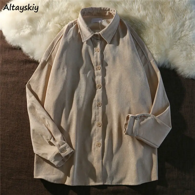 

Рубашки в стиле Харадзюку, женские топы с длинными рукавами, женские осенние BF пары, ленивые простые однотонные модные студенческие унисекс, повседневная одежда, уличная одежда