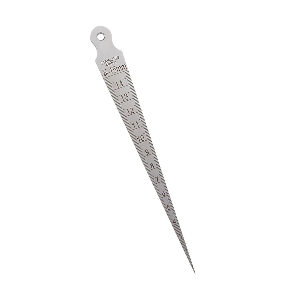 

Wedge Gauge Thickness Measuring Tool Steel Taper Scales Pocket Size Stainless Welding Inspection Ruler Mechanical Thread