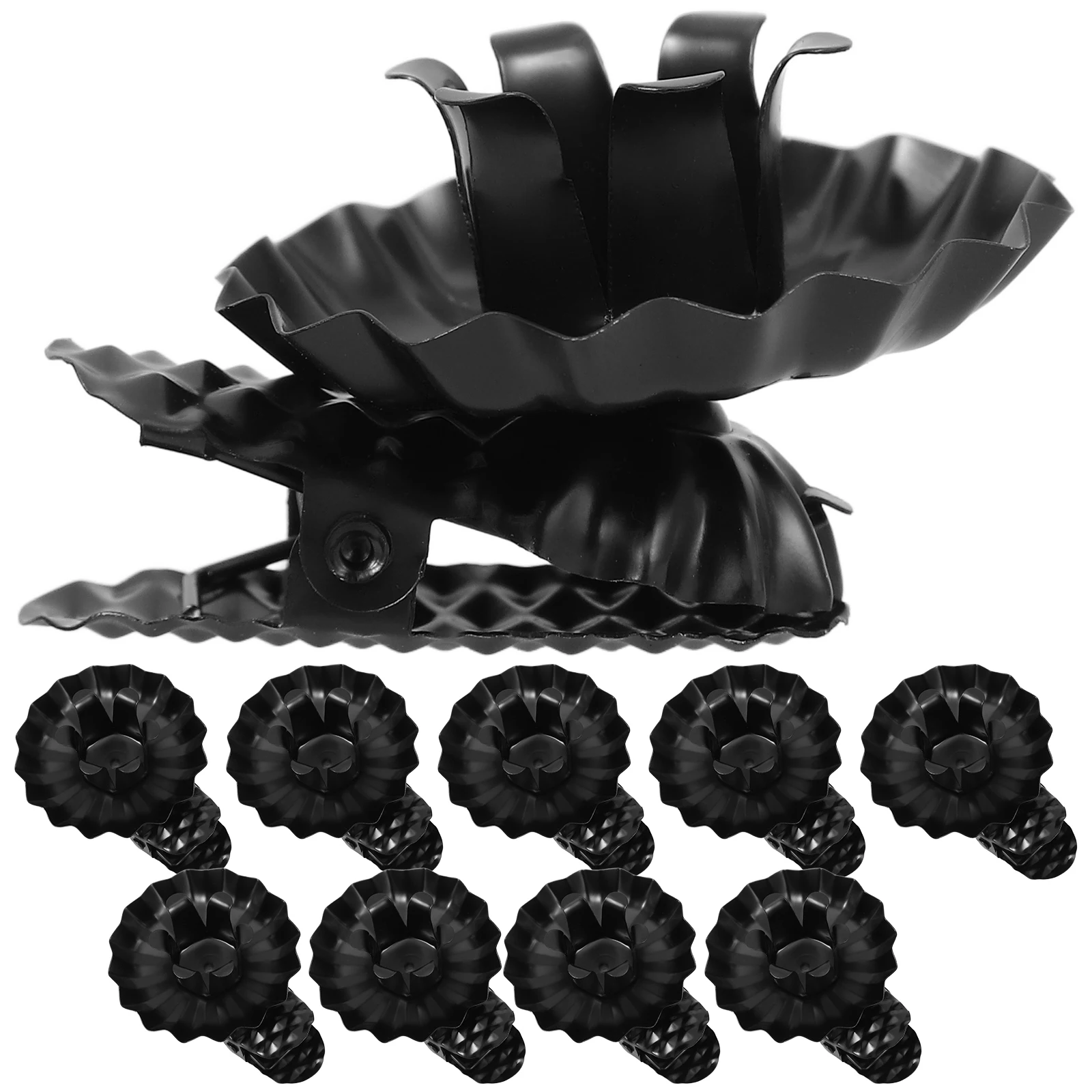 

10 Pcs Round Holder Clips Christmas Decorations Iron Holders Candlestick