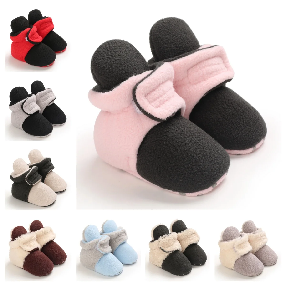 Spring and Autumn Winter New Style 0-1 Year Old Baby Cotton Breathable Baby Shoes That Don't Fall Off 0-1 Month Old Preschool Ba