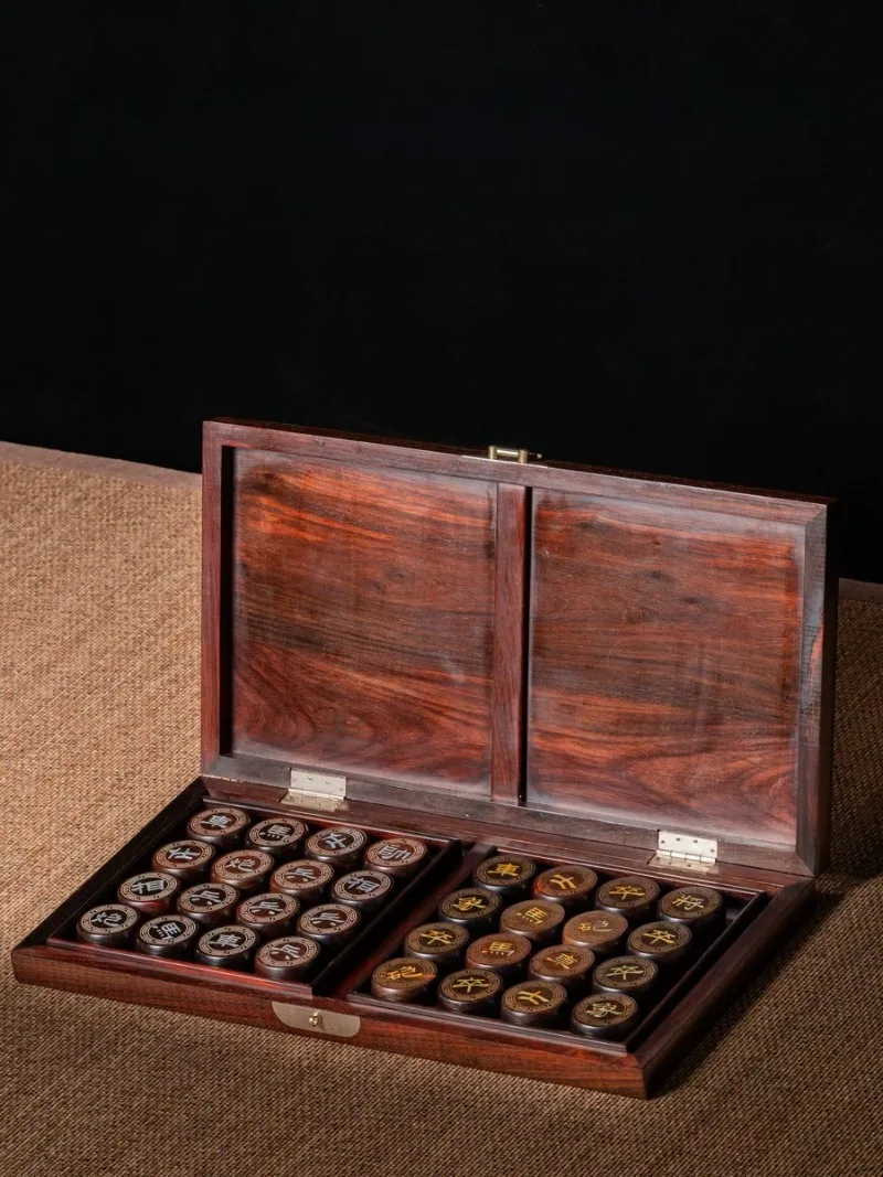Chinese snail chess big red rosewood large high-end elders new Spring Festival gift