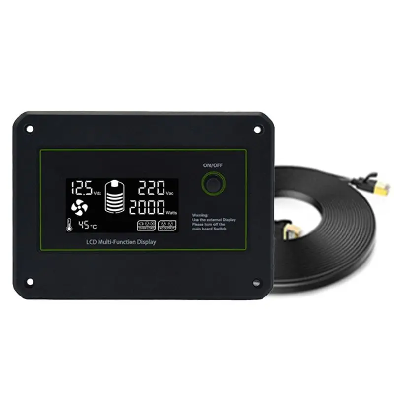 B27B For Pure Sine Wave Inverter Accessories:LCD Display Remote Control Box+ 3-Meter Network Cable- Only For FCHAO