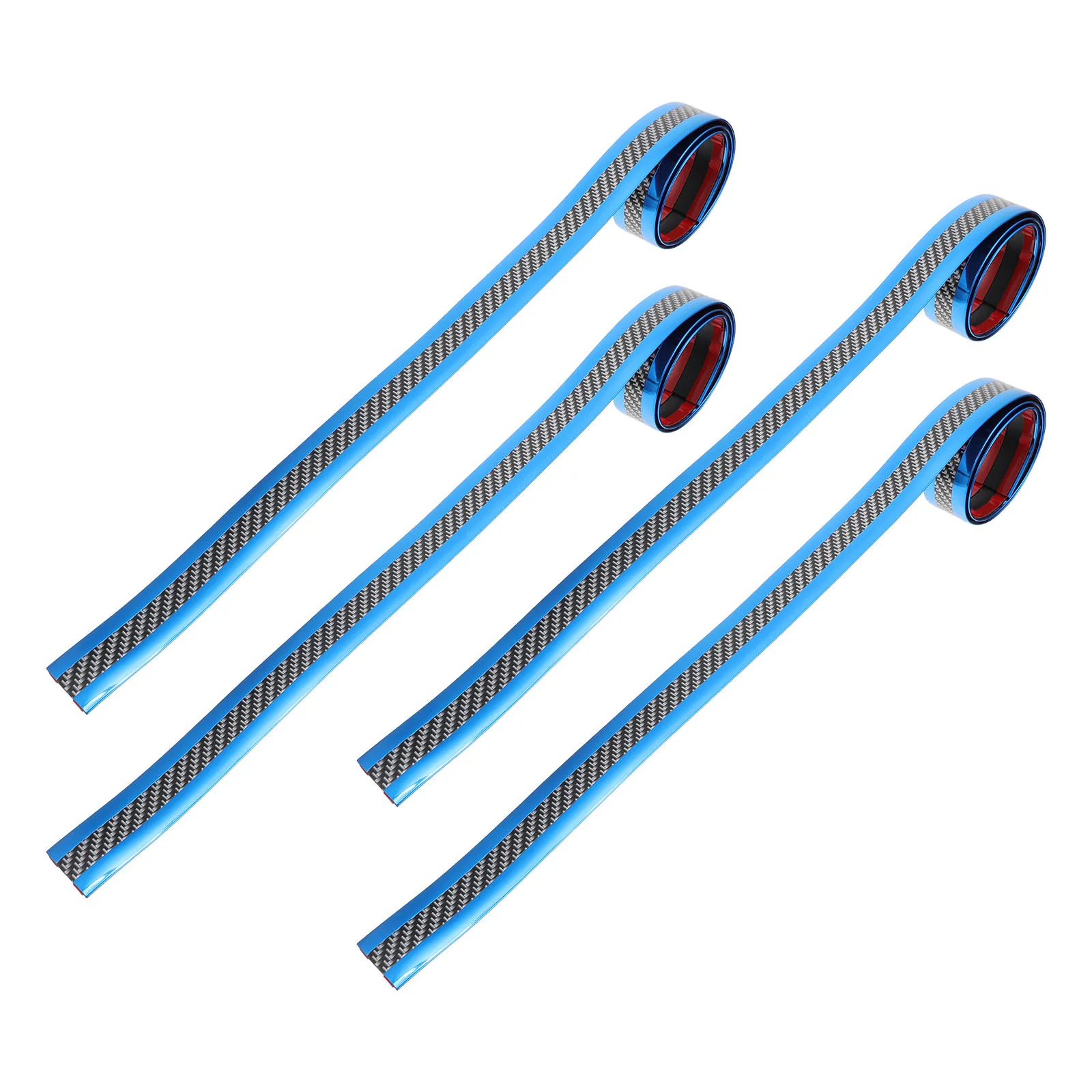 

4pcs 4 Rolls Car Strip Door Sill Protector Anti Scratch Sticker Styling Guard Wear Resistant Bumper Protection Guard
