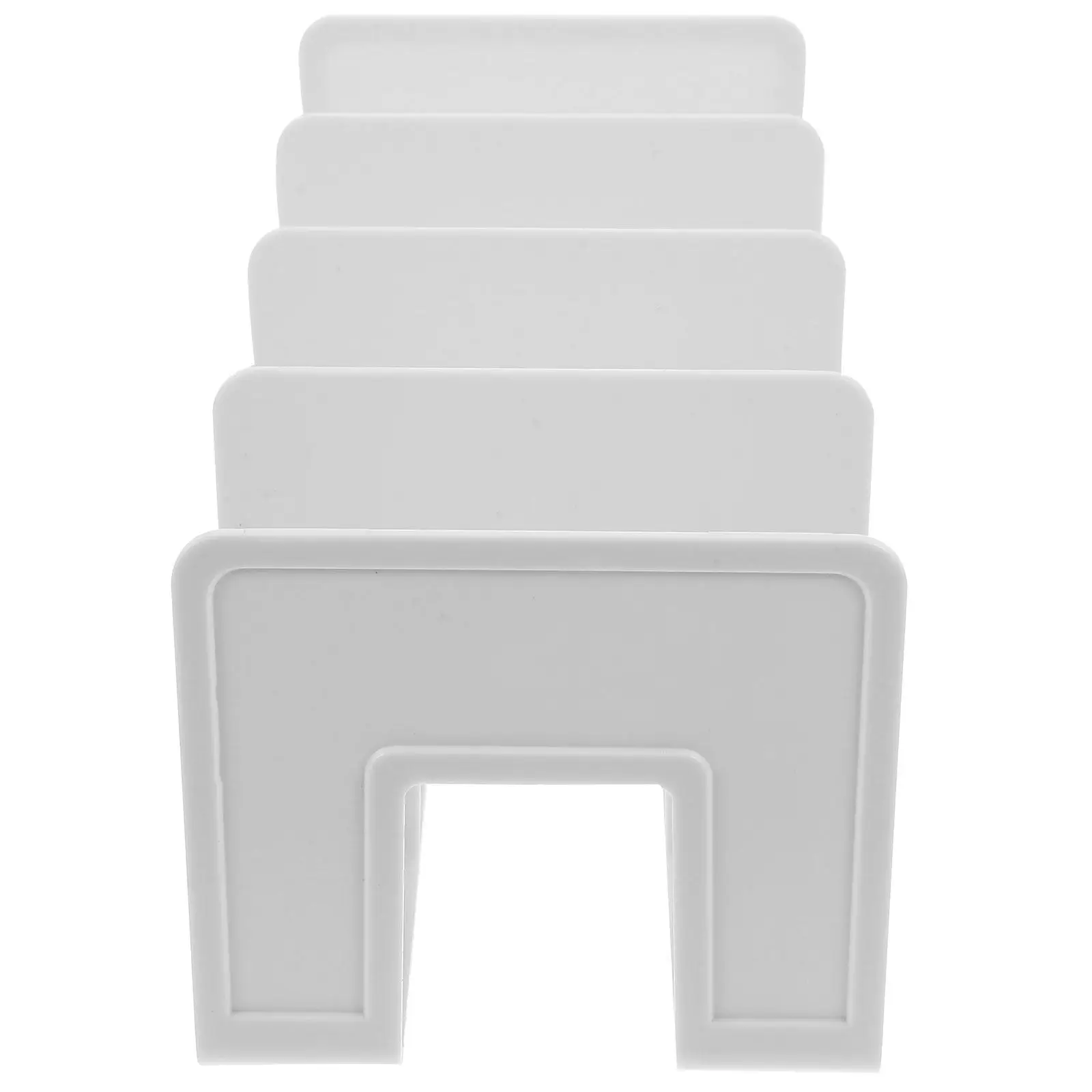 Crafted Book Organizer Desktop Book Ends Polished Plastic Bookstand for Books Documents Magazines Cds Home Office Study Library