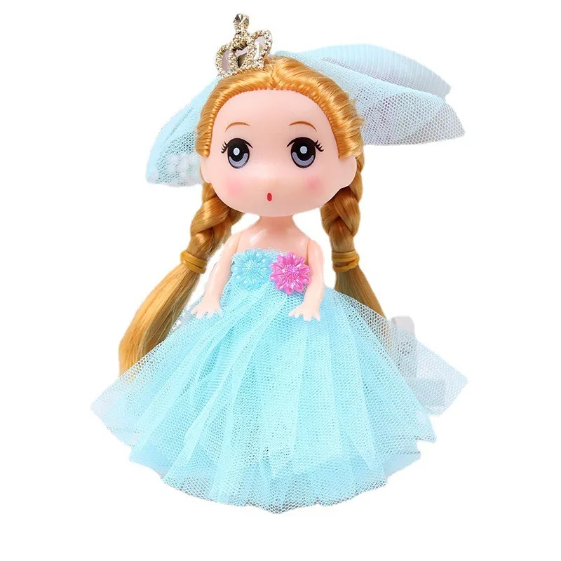 12 سنتيمتر فستان الزفاف المد المستمر الخلط المفاتيح قلادة الأميرة فتاة الإبداعية هدية صغيرة دمية أفخم المفاتيح #5