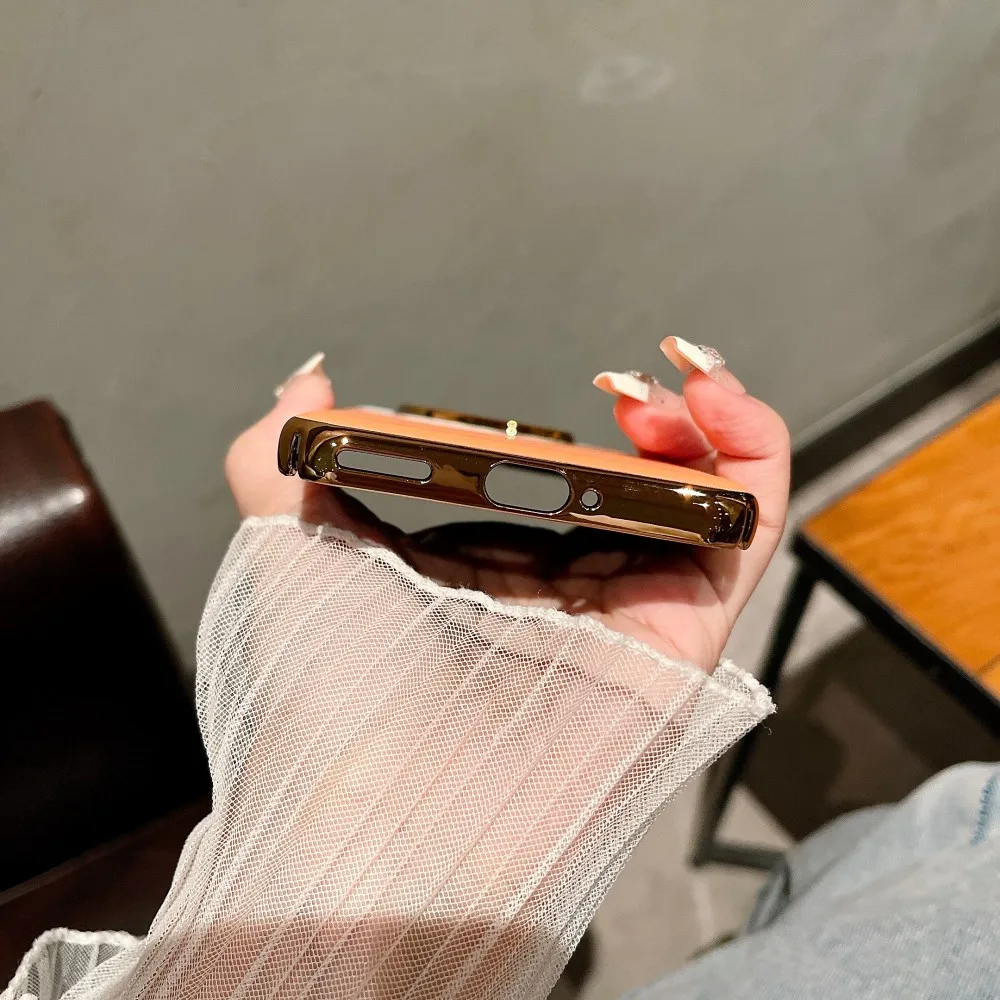 Para Huawei Honor Magic 7 Pro funda de lujo de cuero PU piel lente protectora trasera funda para Honor Magic7 7Pro 6 Pro carcasa de teléfono