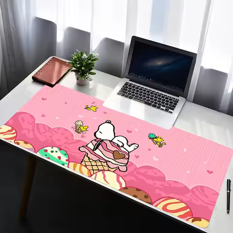 Mouse Pad PC Non Slip Rubber Mousepad Laptop Gamer Cabinet Keyboard Pad Office Computer Gaming Desk Cartoon S-snoopy Mouse Mat