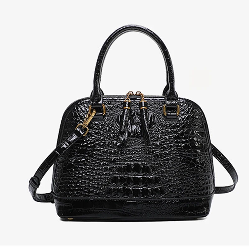 Luxury Women\'s Handbag Crocodile Pattern Women\'s Bag Genuine Leather Shoulder Bag Designer Women\'s Bag Fashion Women\'s Handbag