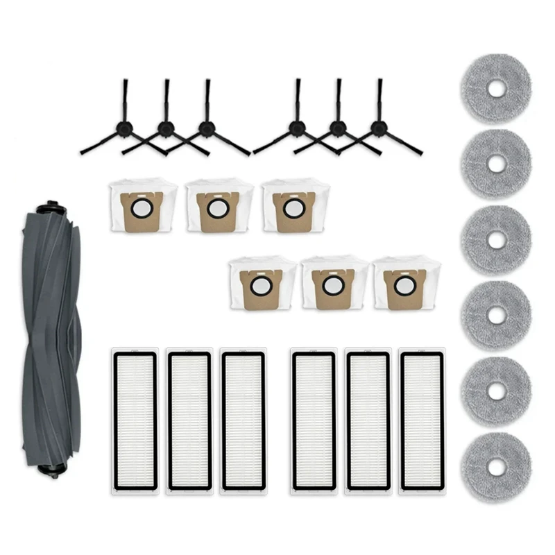 Para xiaomi dreame l30 ultra acessórios de substituição escova lateral principal filtro hepa mop almofada saco pó
