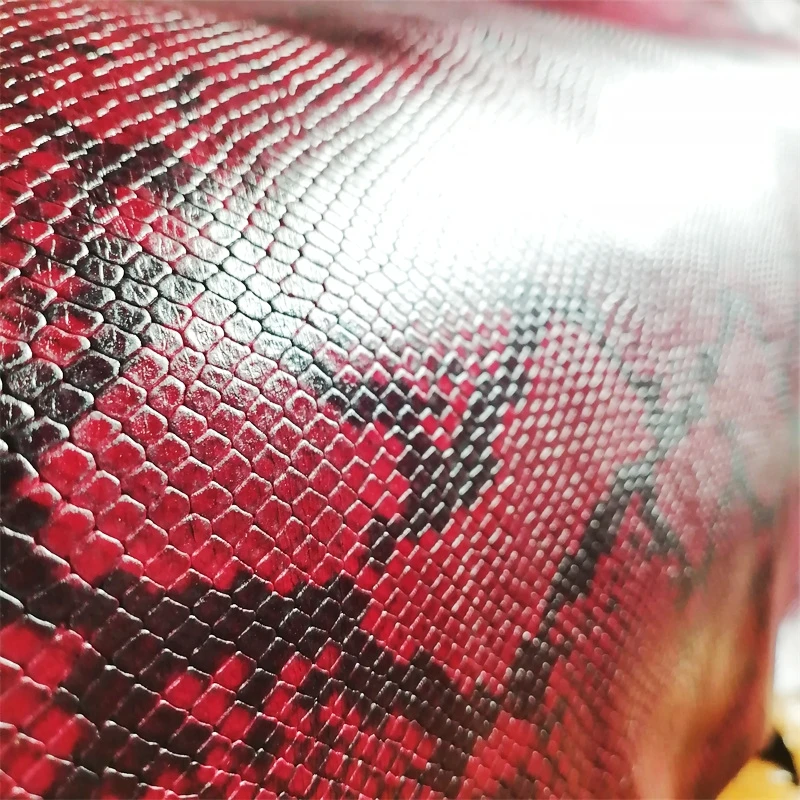 0.6mm Snake-Patterned Cowhide. Top-Grain Leather. Genuine Leather Fabric. DIY Shoes By Hand. Bag. A Whole Piece Of Cowhide