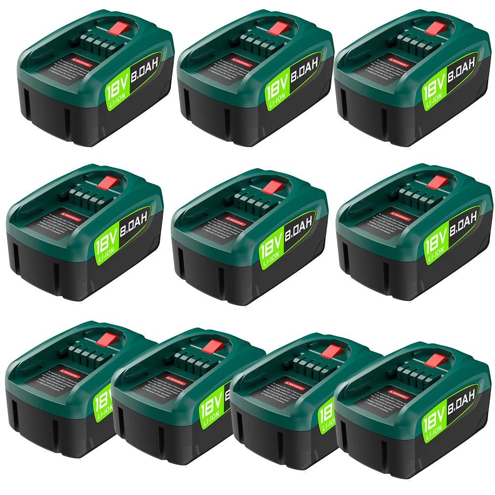 Nouvelle batterie de remplacement haute capacité 8000 MAh 18V pour Bosch PBA PSB PSR batterie pour outils verts 18V maison et jardin batterie 18V